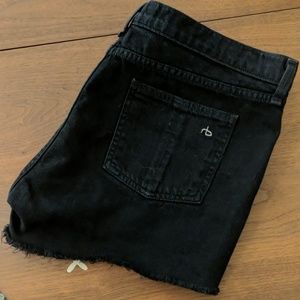 Black Rag & Bone Jean Shorts